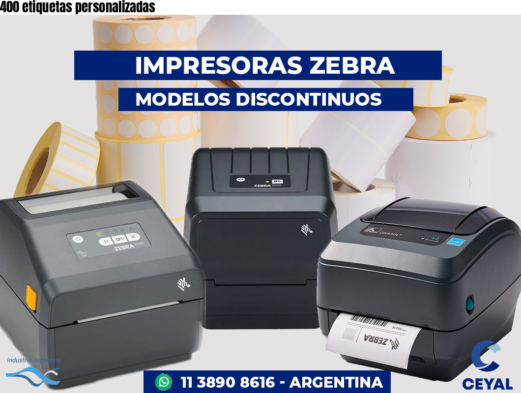 400 etiquetas personalizadas