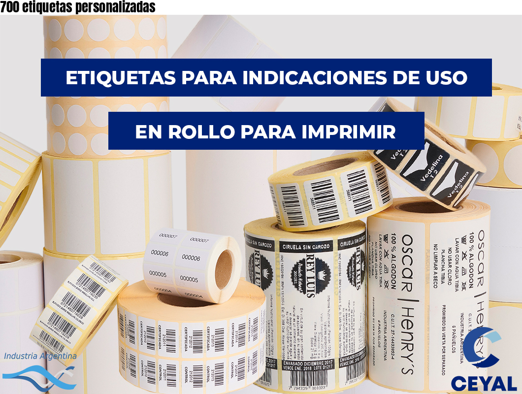 700 etiquetas personalizadas