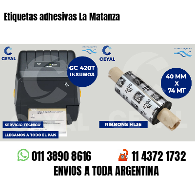 Etiquetas adhesivas La Matanza