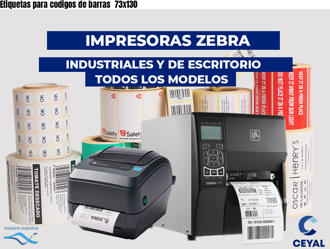 Etiquetas para codigos de barras  73x130