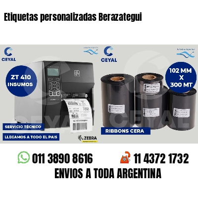 Etiquetas personalizadas Berazategui