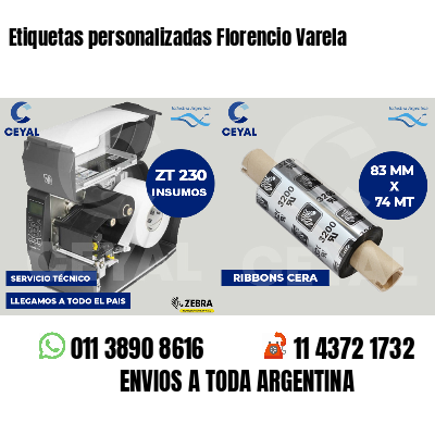 Etiquetas personalizadas Florencio Varela