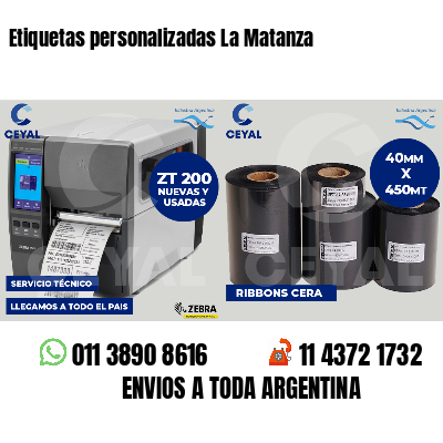 Etiquetas personalizadas La Matanza