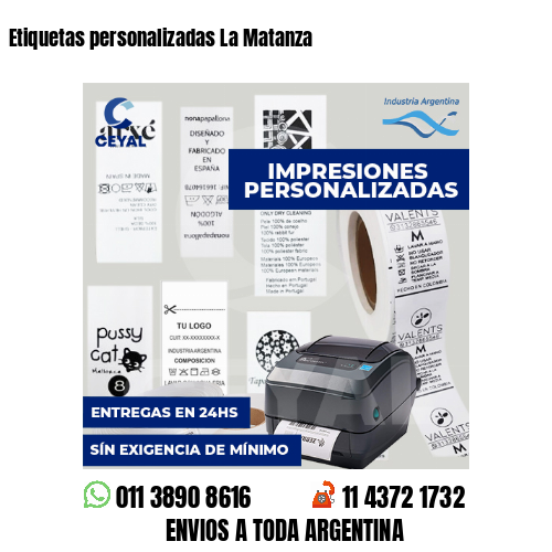 Etiquetas personalizadas La Matanza
