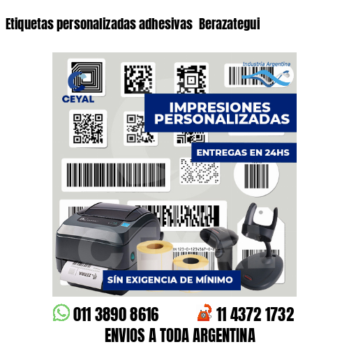 Etiquetas personalizadas adhesivas  Berazategui