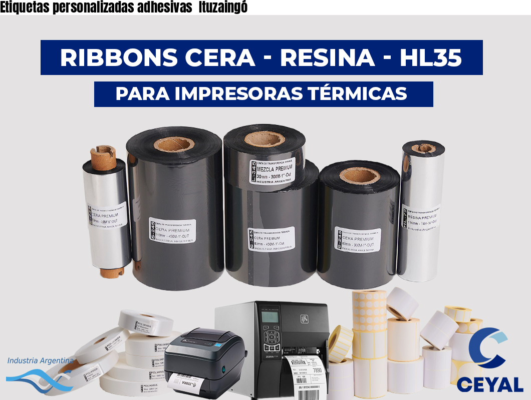 Etiquetas personalizadas adhesivas  Ituzaingó