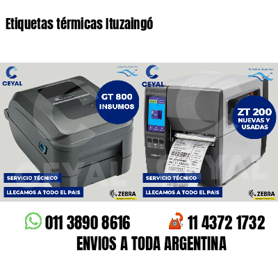 Etiquetas térmicas Ituzaingó