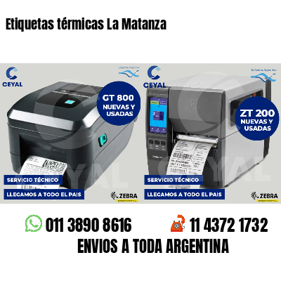 Etiquetas térmicas La Matanza