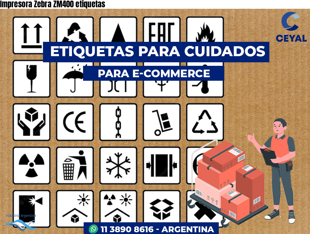 Impresora Zebra ZM400 etiquetas