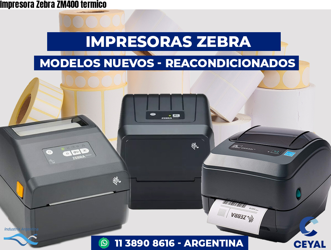 Impresora Zebra ZM400 termico