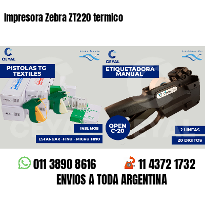 Impresora Zebra ZT220 termico