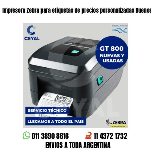 Impresora Zebra para etiquetas de precios personalizadas Buenos Aires
