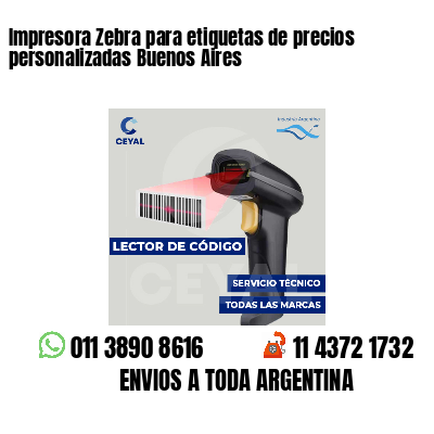 Impresora Zebra para etiquetas de precios personalizadas Buenos Aires
