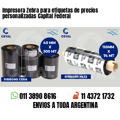 Impresora Zebra para etiquetas de precios personalizadas Capital Federal