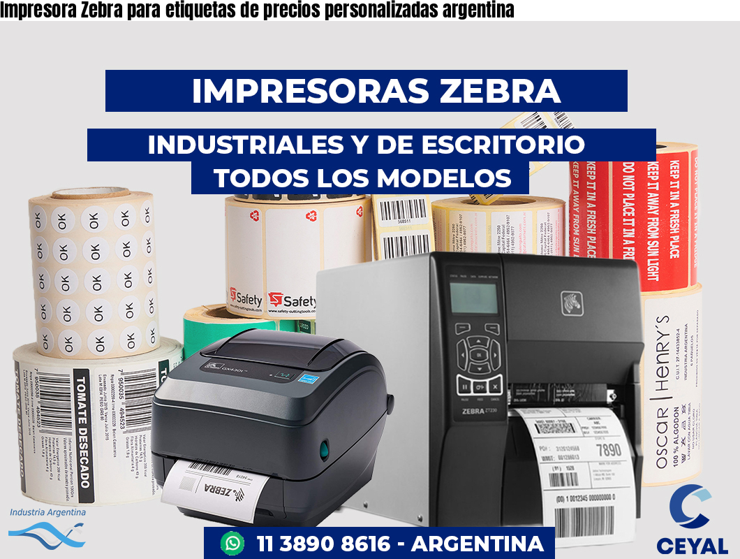 Impresora Zebra para etiquetas de precios personalizadas argentina