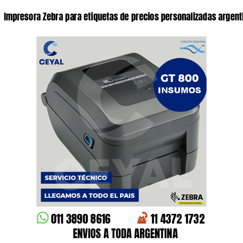 Impresora Zebra para etiquetas de precios personalizadas argentina