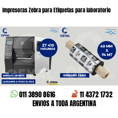 Impresoras Zebra para Etiquetas para laboratorio