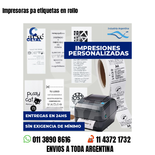 Impresoras pa etiquetas en rollo