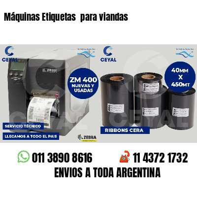 Máquinas Etiquetas  para viandas 