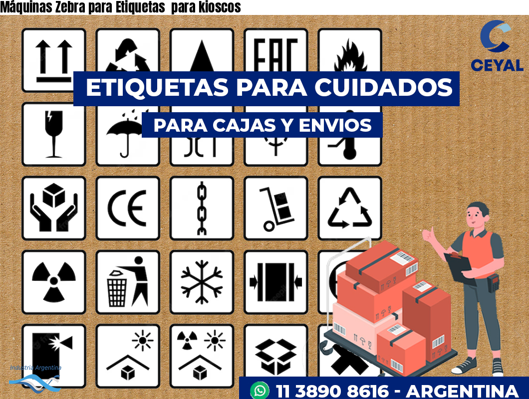 Máquinas Zebra para Etiquetas  para kioscos
