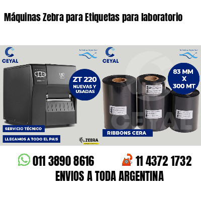 Máquinas Zebra para Etiquetas para laboratorio