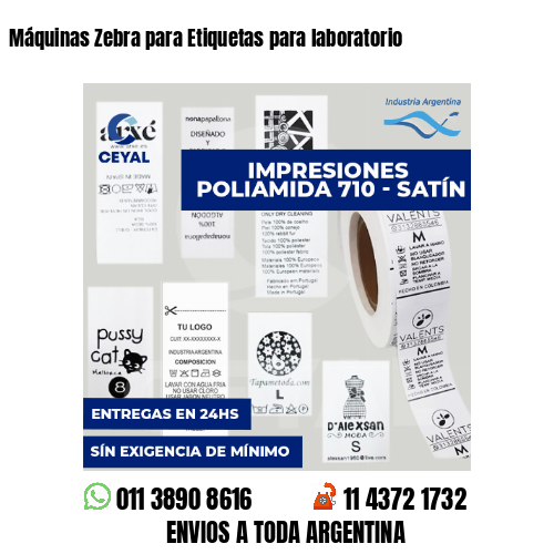 Máquinas Zebra para Etiquetas para laboratorio