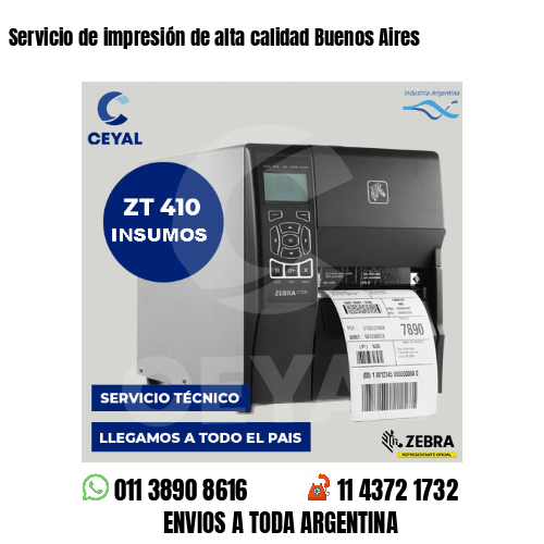 Servicio de impresión de alta calidad Buenos Aires