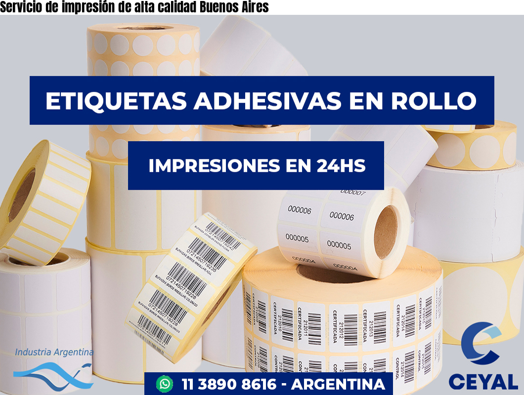 Servicio de impresión de alta calidad Buenos Aires