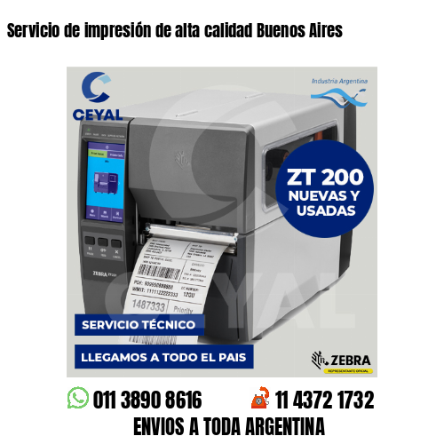 Servicio de impresión de alta calidad Buenos Aires