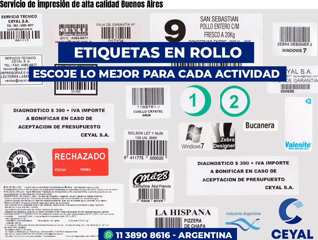 Servicio de impresión de alta calidad Buenos Aires