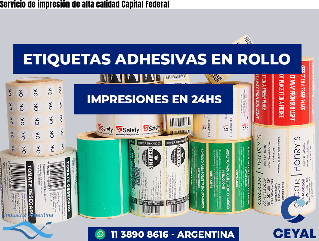 Servicio de impresión de alta calidad Capital Federal