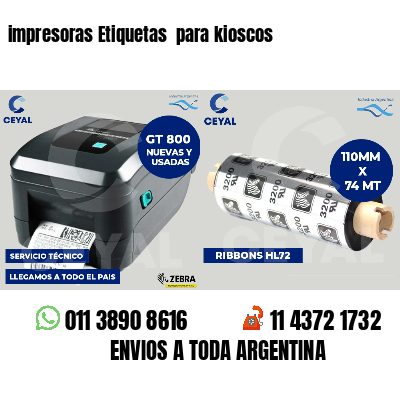 impresoras Etiquetas  para kioscos