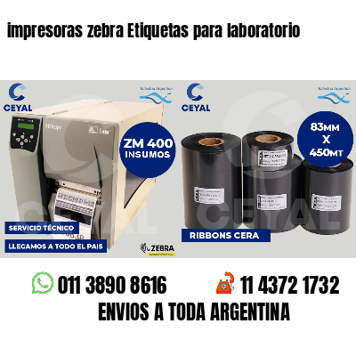 impresoras zebra Etiquetas para laboratorio