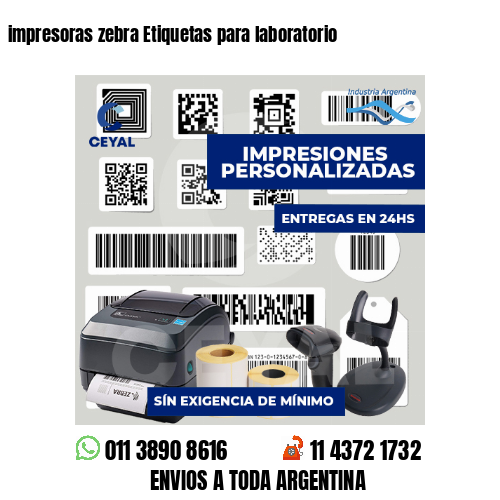impresoras zebra Etiquetas para laboratorio