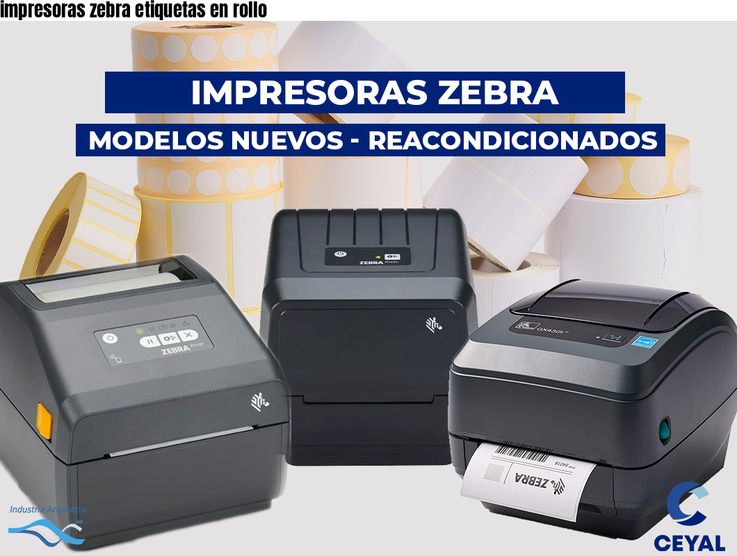 impresoras zebra etiquetas en rollo