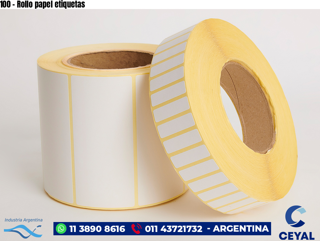100 – Rollo papel etiquetas