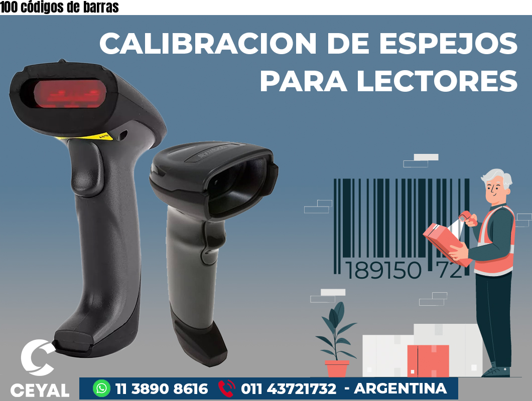 100 códigos de barras