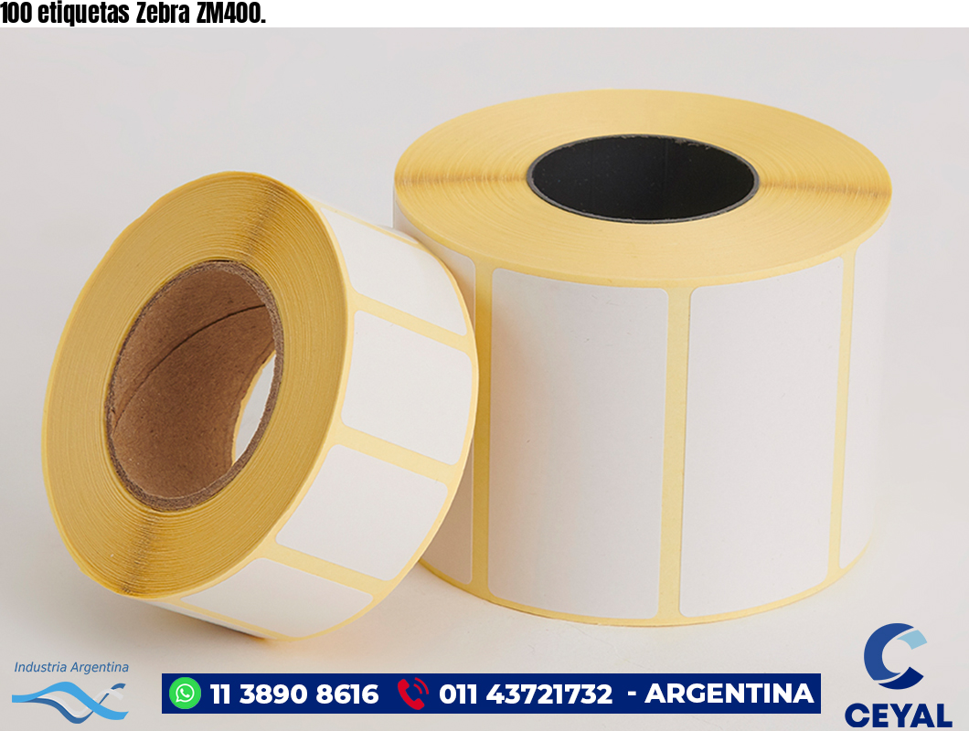 100 etiquetas Zebra ZM400.