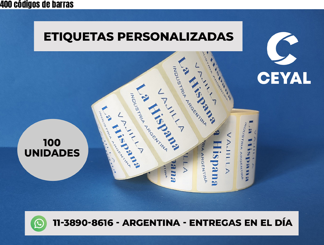 400 códigos de barras