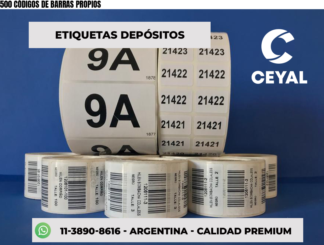 500 CÓDIGOS DE BARRAS PROPIOS