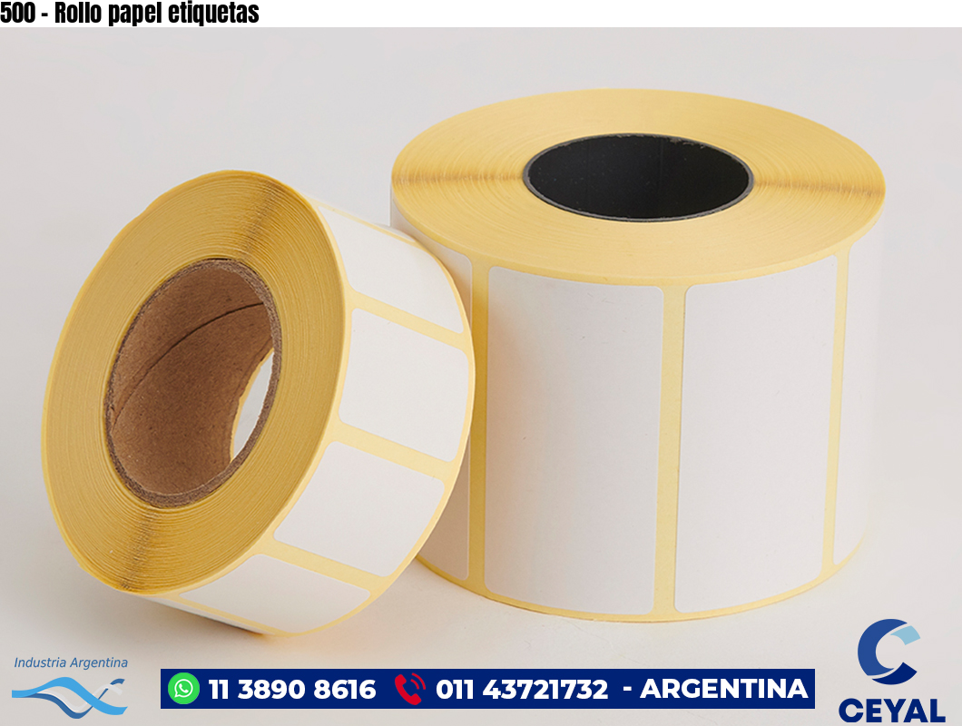 500 - Rollo papel etiquetas