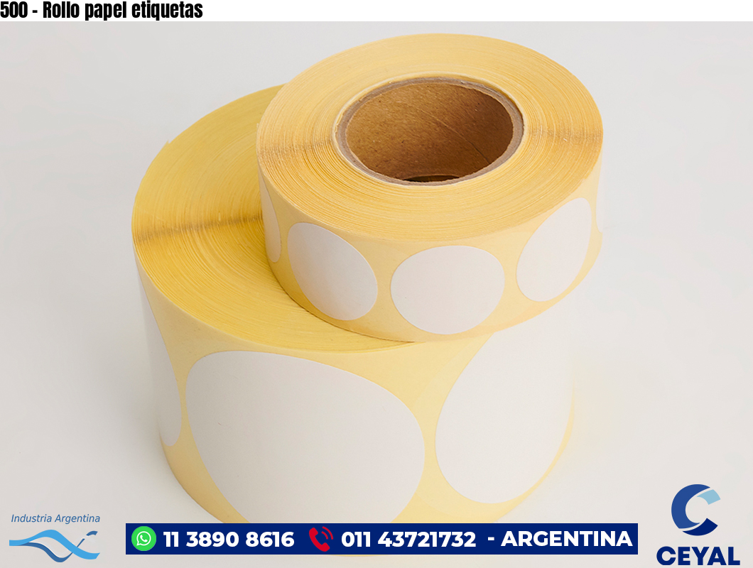 500 – Rollo papel etiquetas