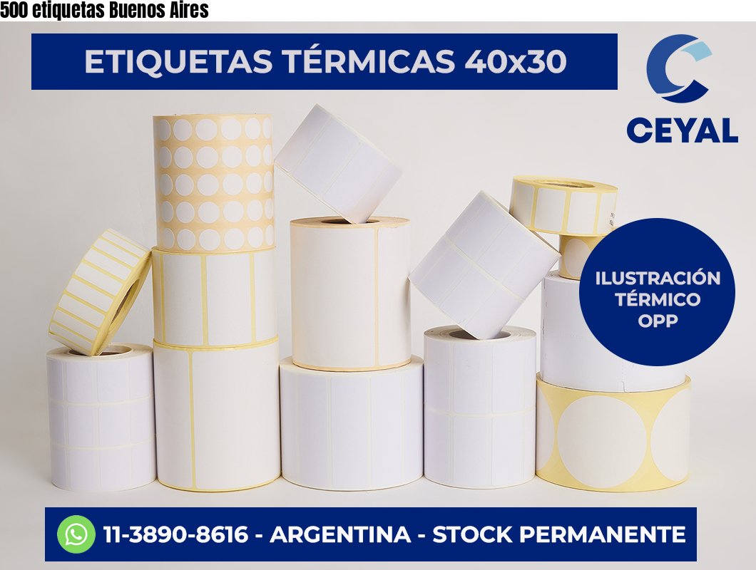 500 etiquetas Buenos Aires