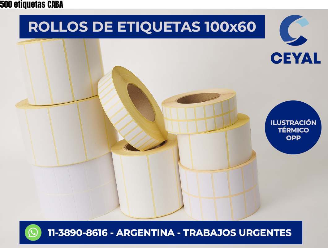 500 etiquetas CABA