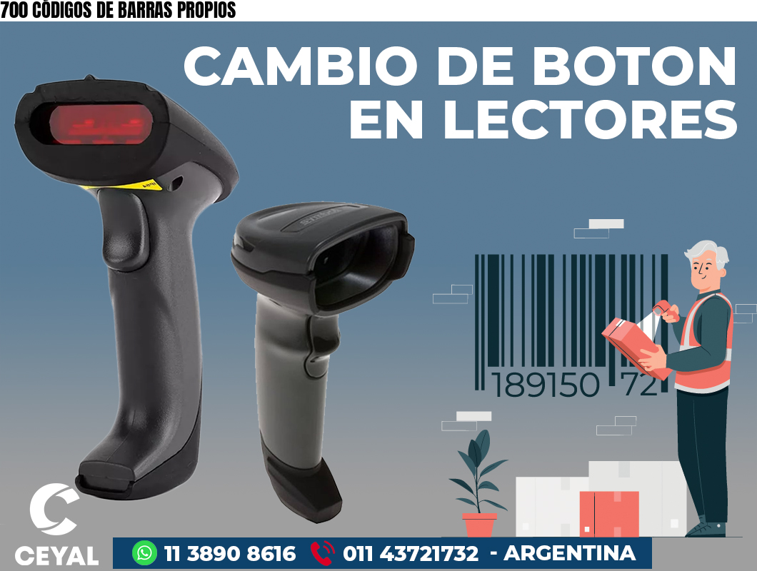 700 CÓDIGOS DE BARRAS PROPIOS