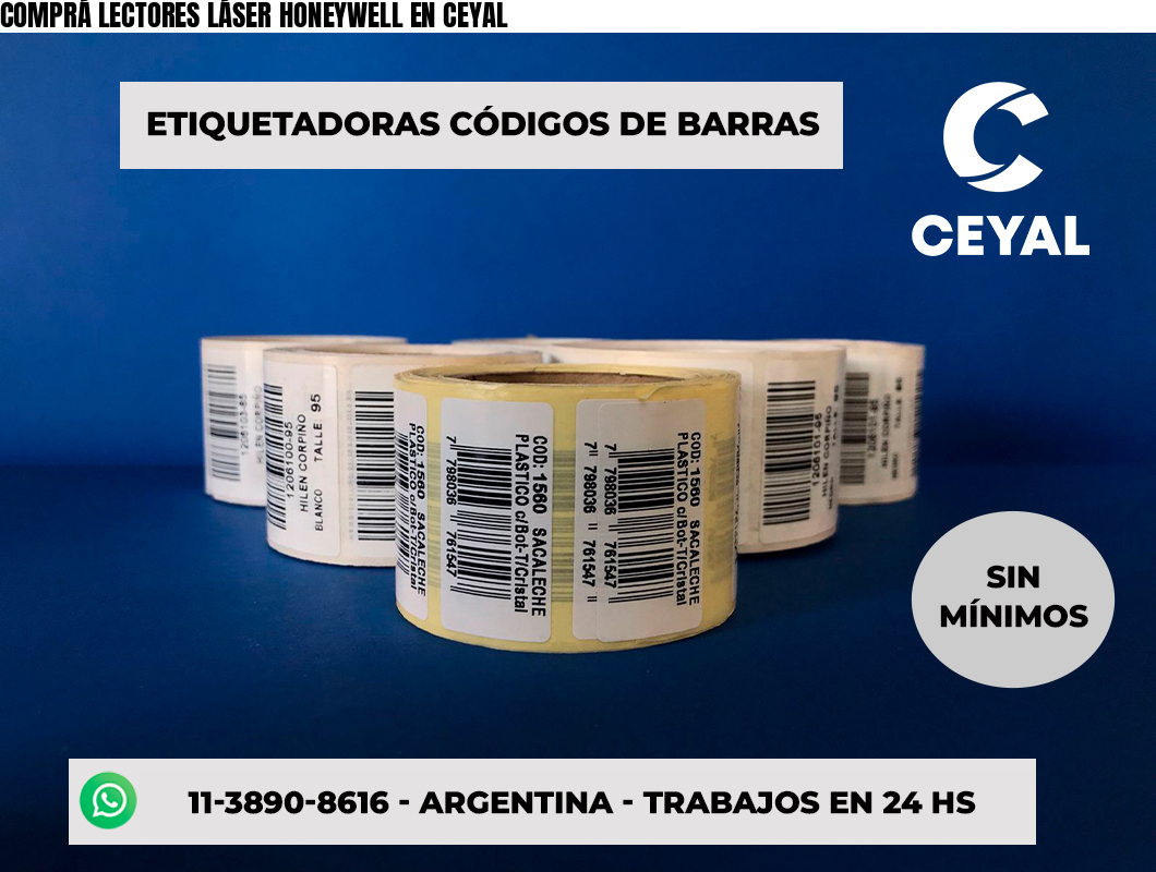 COMPRÁ LECTORES LÁSER HONEYWELL EN CEYAL