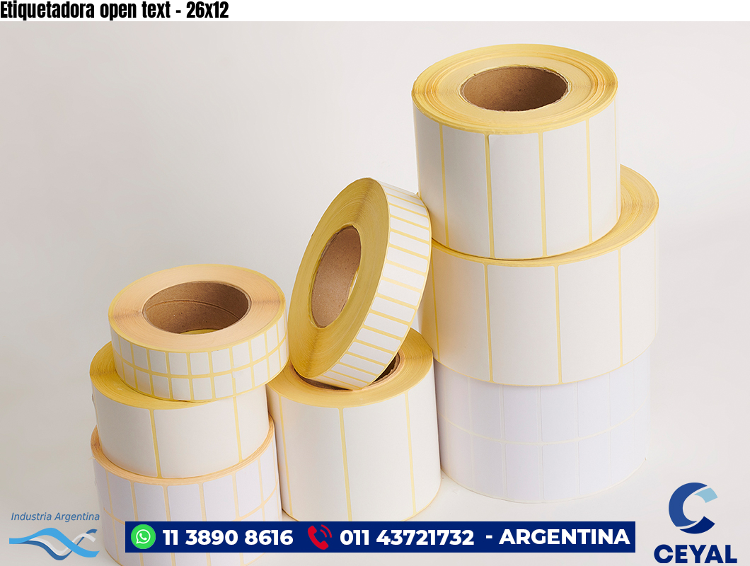 Etiquetadora open text - 26x12