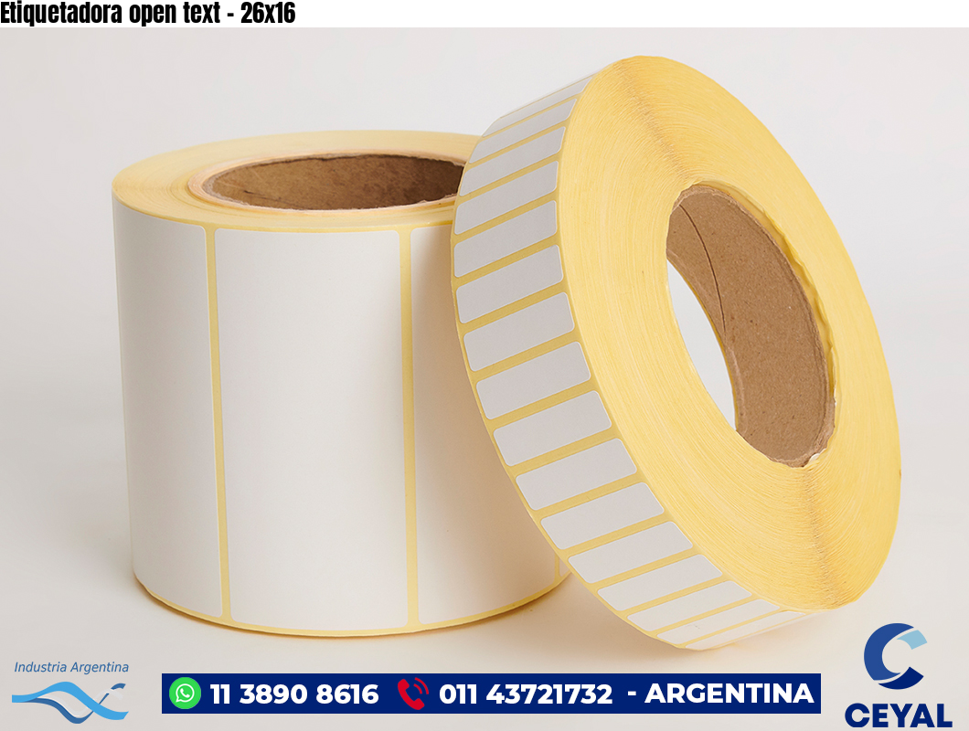 Etiquetadora open text - 26x16