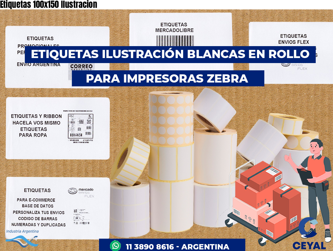 Etiquetas 100x150 Ilustracion