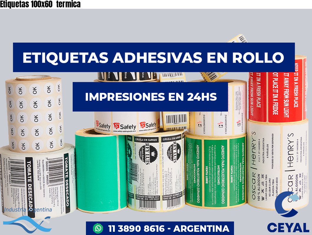 Etiquetas 100x60 termica